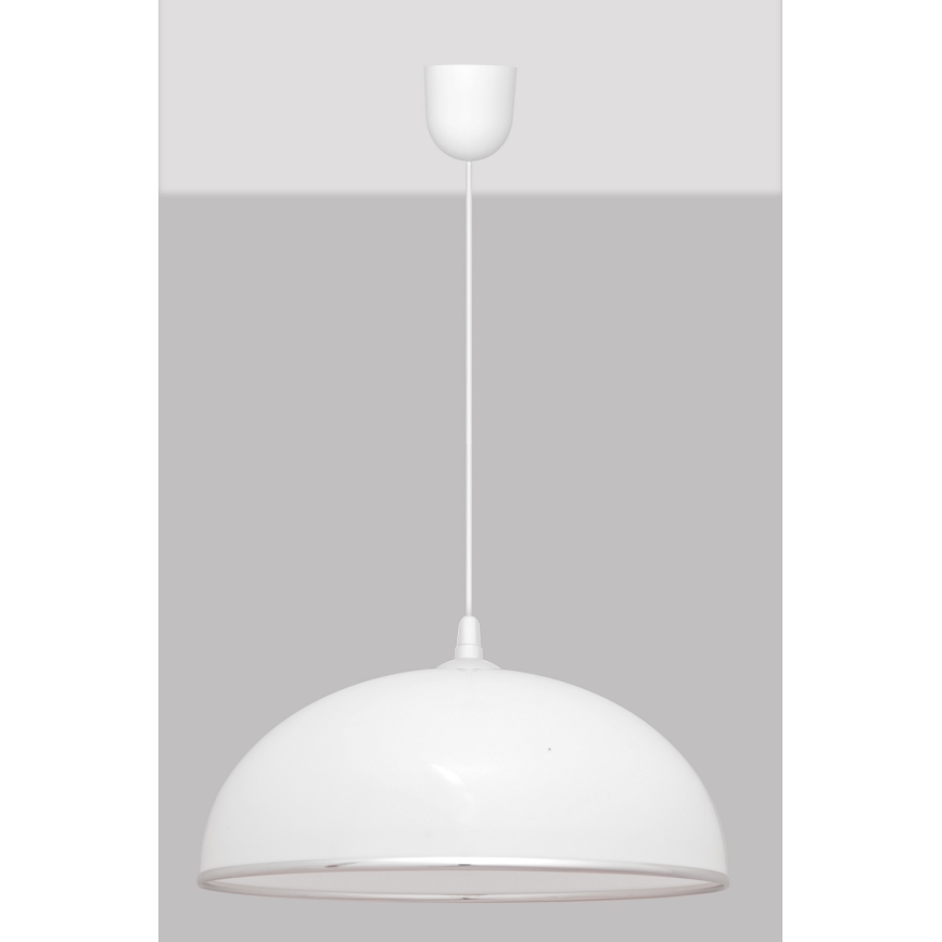 Luster na sajli CIRCLE 1xE27/15W/230V beli
