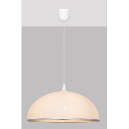 Luster na sajli CIRCLE 1xE27/15W/230V beli