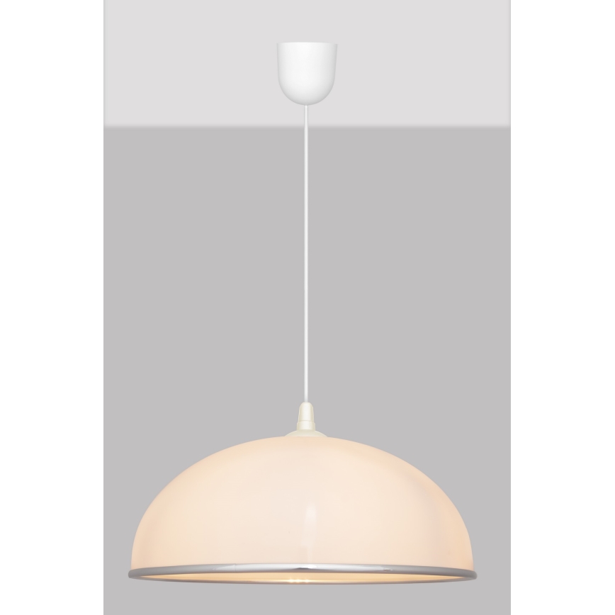 Luster na sajli CIRCLE 1xE27/15W/230V beli
