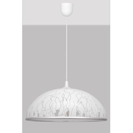 Luster na sajli CIRCLE 1xE27/15W/230V beo