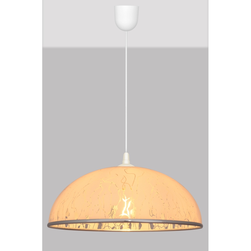 Luster na sajli CIRCLE 1xE27/15W/230V beo