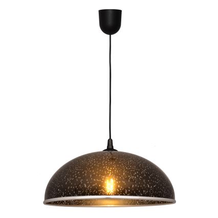 Luster na sajli CIRCLE 1xE27/15W/230V crni