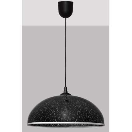 Luster na sajli CIRCLE 1xE27/15W/230V crni