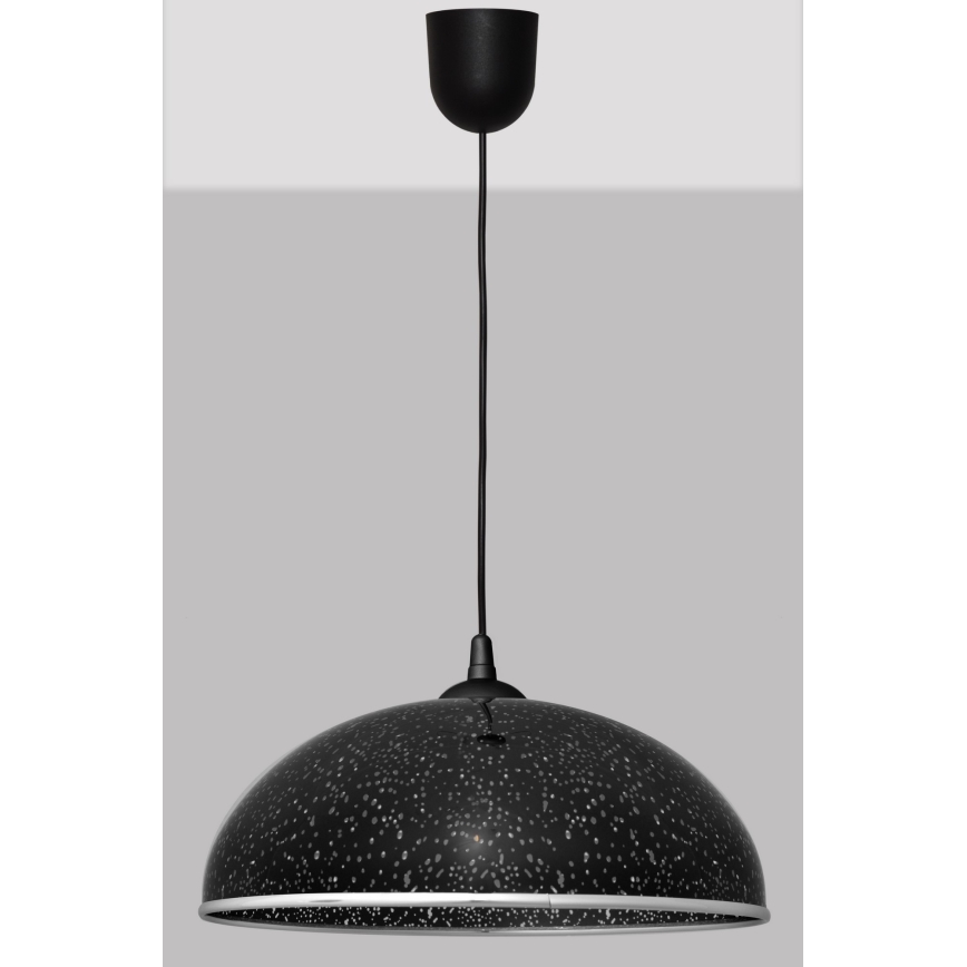 Luster na sajli CIRCLE 1xE27/15W/230V crni