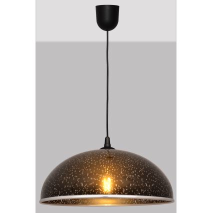 Luster na sajli CIRCLE 1xE27/15W/230V crni