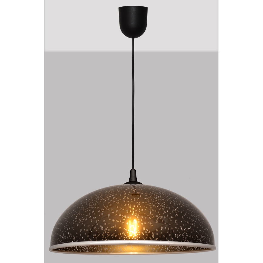 Luster na sajli CIRCLE 1xE27/15W/230V crni