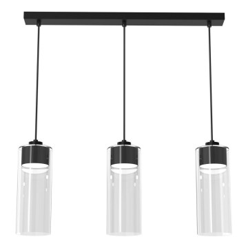 Luster na sajli CLARISSA 3xGX53/12W/230V crni