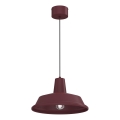 Luster na sajli CLASS 1xE27/15W/230V bordo