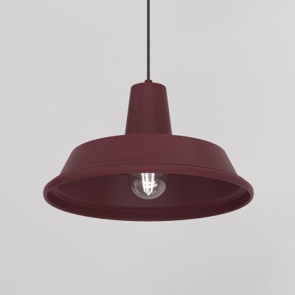 Luster na sajli CLASS 1xE27/15W/230V bordo