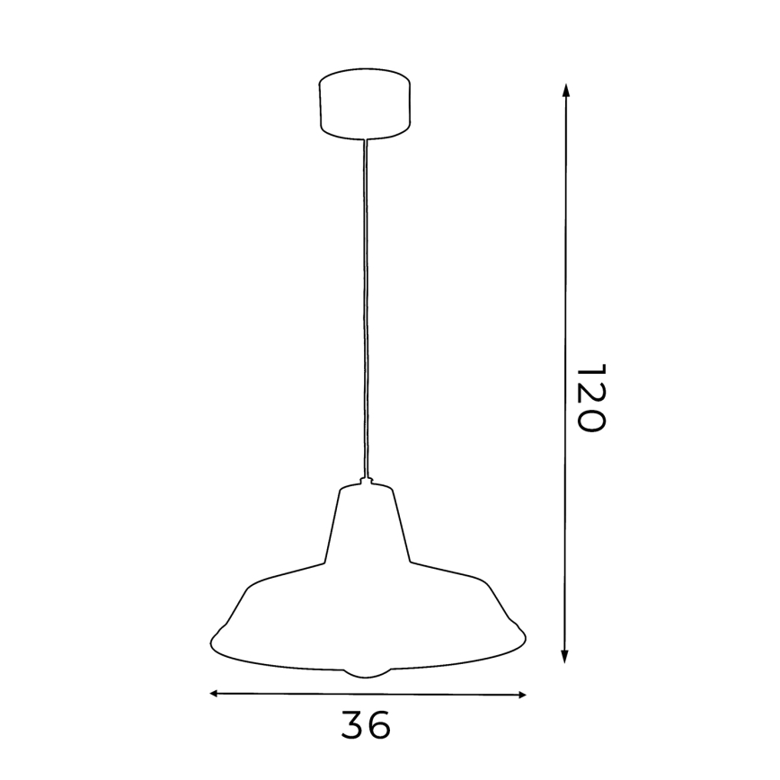 Luster na sajli CLASS 1xE27/15W/230V mesing