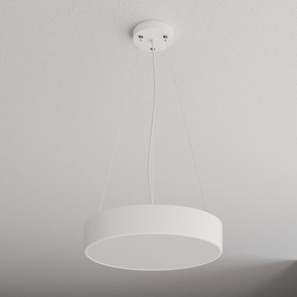 Luster na sajli CLEO 3xE27/24W/230V, prečnika 40 cm, beo