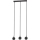 Luster na sajli COLM 3xGU10/30W/230V crne boje