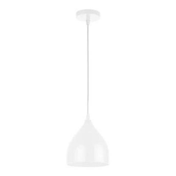 Luster na sajli COMO 1xE27/60W/230V prečnik 17 cm bela