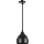 Luster na sajli COMO 1xE27/60W/230V, prečnik 17 cm, crne boje