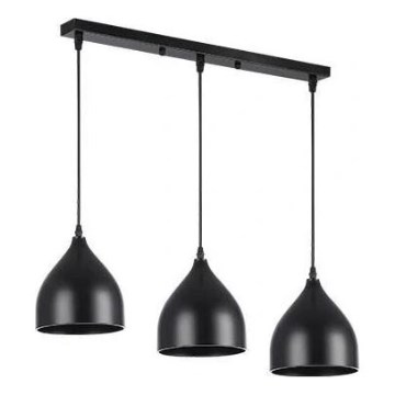 Luster na sajli COMO 3xE27/60W/230V crn