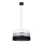 Luster na sajli CORAL 1xE27/60W/230V crno-bela