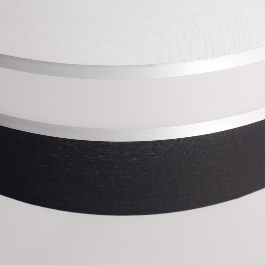 Luster na sajli CORAL 1xE27/60W/230V crno-bela