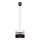 Luster na sajli CORAL 1xE27/60W/230V crno-beli