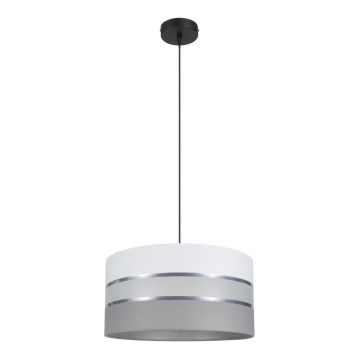Luster na sajli CORAL 1xE27/60W/230V preč. 40 cm bela/siva