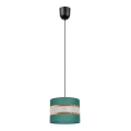 Luster na sajli CORAL 1xE27/60W/230V, prečnik 20 cm, zelene boje
