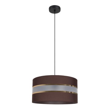 Luster na sajli CORAL 1xE27/60W/230V prečnik 40 cm braon