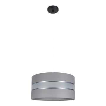 Luster na sajli CORAL 1xE27/60W/230V prečnik 40 cm siva