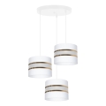 Luster na sajli CORAL 3xE27/60W/230V beo