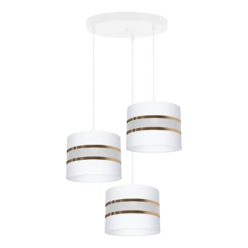 Luster na sajli CORAL 3xE27/60W/230V beo