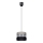 Luster na sajli CORAL S 1xE27/60W/230V crno-sivi