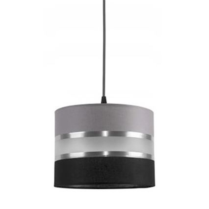 Luster na sajli CORAL S 1xE27/60W/230V crno-sivi