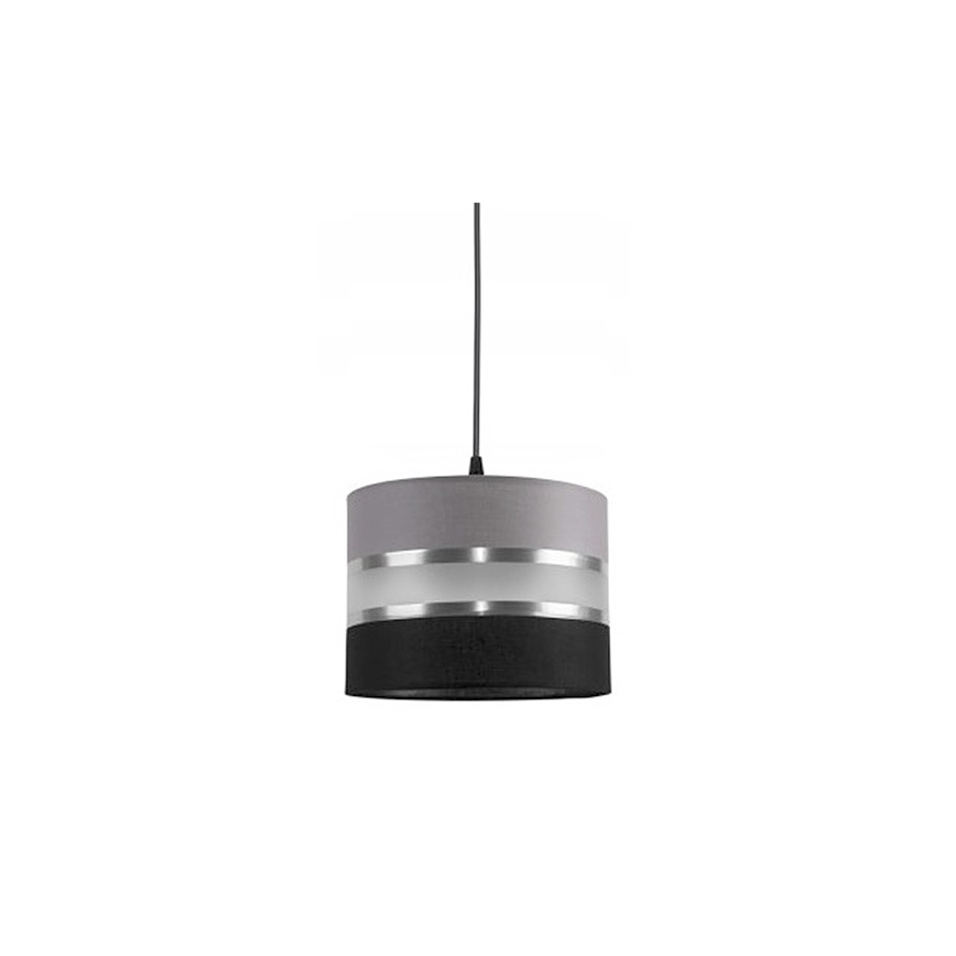 Luster na sajli CORAL S 1xE27/60W/230V crno-sivi