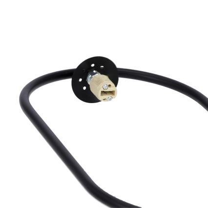 Luster na sajli CORDEL 1xG9/28W/230V crne boje