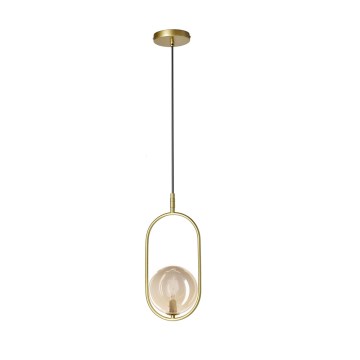 Luster na sajli CORDEL 1xG9/28W/230V mesing/dimljeno bež