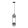Luster na sajli CORDEL 2xG9/28W/230V crna/zadimljena crna
