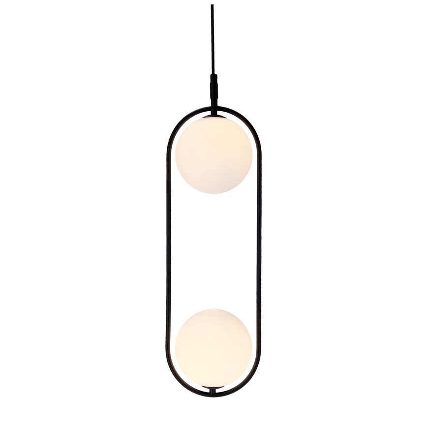 Luster na sajli CORDEL 2xG9/28W/230V, crni