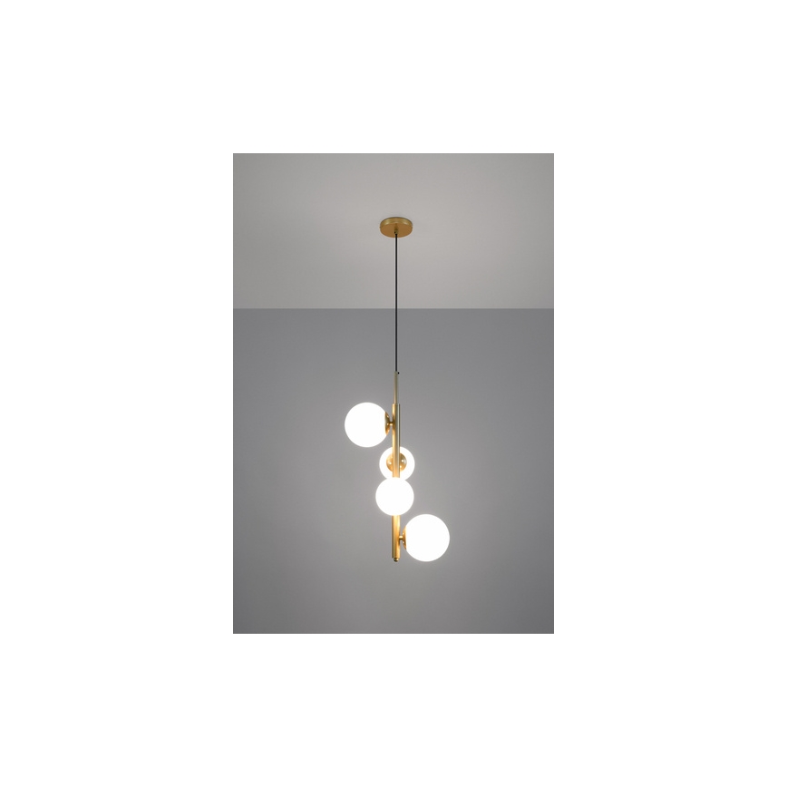 Luster na sajli CORDEL 4xG9/20W/230V zlatni
