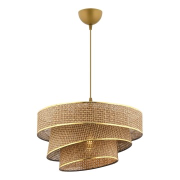 Luster na sajli COUPER 1xE27/60W/230V braon/zlatna