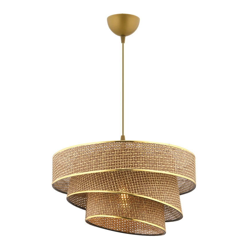 Luster na sajli COUPER 1xE27/60W/230V braon/zlatna