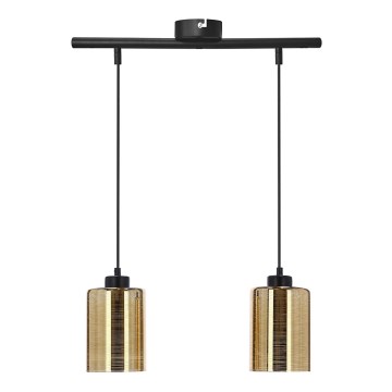 Luster na sajli COX 2xE27/60W/230V zlatan