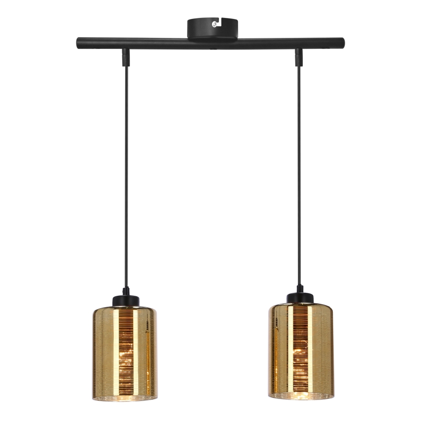 Luster na sajli COX 2xE27/60W/230V zlatan