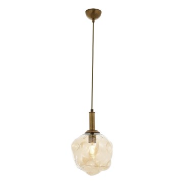 Luster na sajli CRUMPLED 1xE27/40W/230V bronza/bež