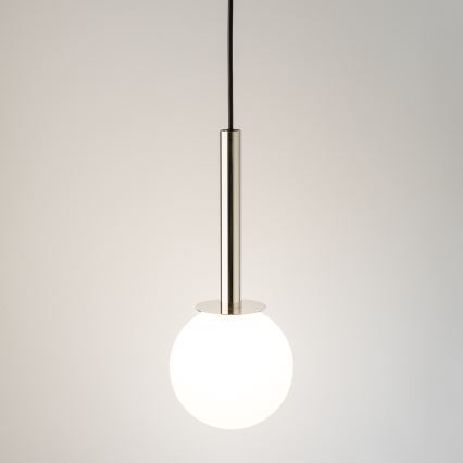 Luster na sajli DAISY 1xG9/12W/230V prečnik 14 cm sjajni hrom/crna/bela