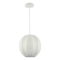 Luster na sajli DANA 1xE27/15W/230V, prečnik 25 cm, bela
