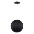 Luster na sajli DANA 1xE27/15W/230V prečnik 25 cm crna