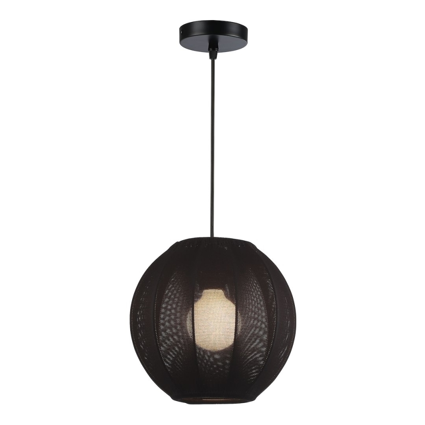 Luster na sajli DANA 1xE27/15W/230V prečnik 25 cm crna
