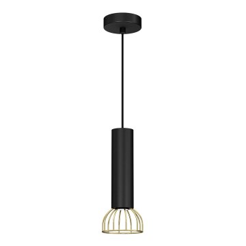 Luster na sajli DANTE 1xGU10/25W/230V crna/zlatna