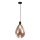 Luster na sajli DENSO 1xG9/5W/230V prečnik 20 cm bakarna/crna