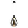 Luster na sajli DENSO 1xG9/5W/230V prečnik 20 cm crni hrom