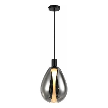 Luster na sajli DENSO 1xG9/5W/230V prečnik 20 cm crni hrom