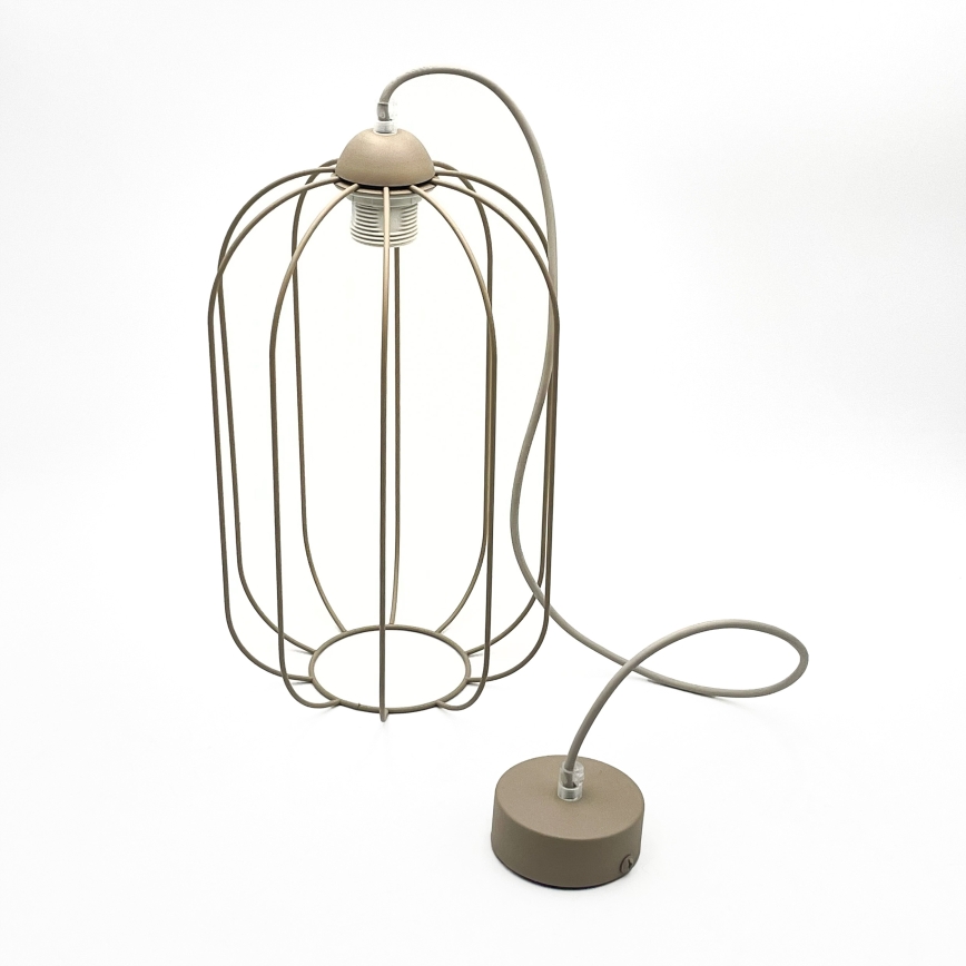 Luster na sajli DESTELLO 1xE27/15W/230V prečnik 21 cm bež